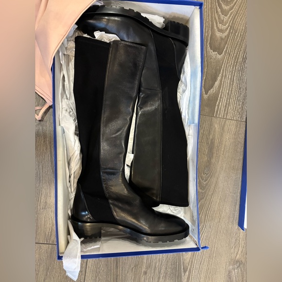 NIB Stuart Weitzman 5050 LUG-SOLE KNEE-HIGH BOOT Sz 7.5 - Picture 5 of 9